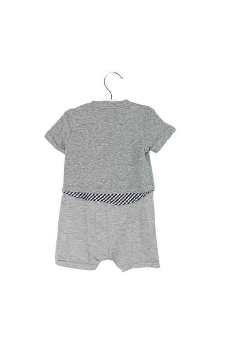 A Grey Short Sleeve Rompers from Nicholas & Bears in size 6-12M for boy. (Back View)