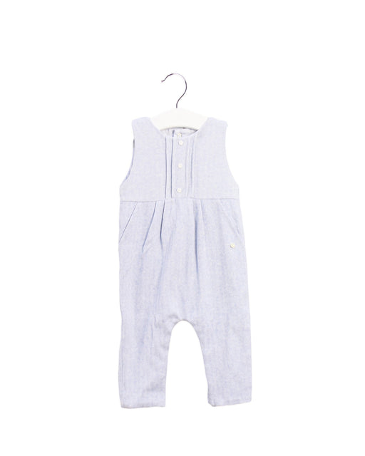 A Blue Sleeveless Jumpsuits from Patachou in size 6-12M for boy. (Front View)
