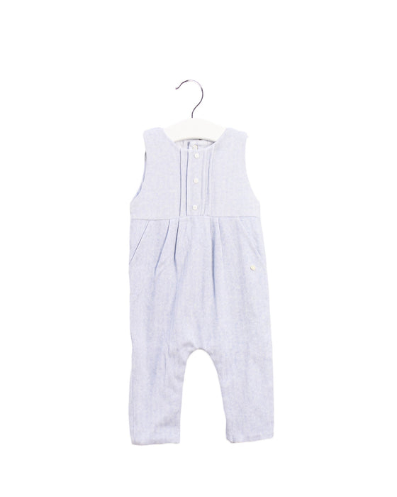 A Blue Sleeveless Jumpsuits from Patachou in size 6-12M for boy. (Front View)