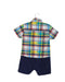 A Navy Short Sleeve Rompers from Tommy Hilfiger in size 6-12M for boy. (Back View)