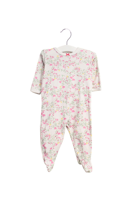 A White Long Sleeve Jumpsuits from Petit Bateau in size 3-6M for girl. (Front View)