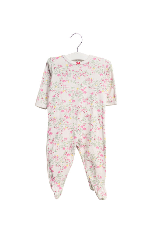 A White Long Sleeve Jumpsuits from Petit Bateau in size 3-6M for girl. (Front View)