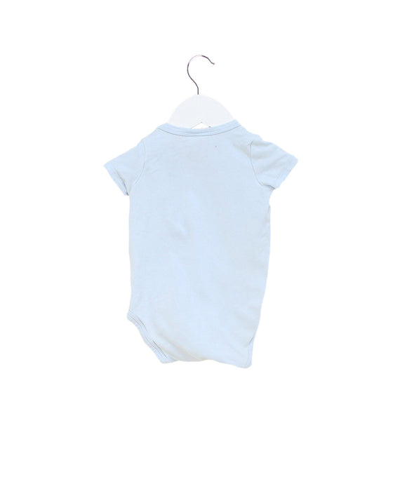 A Blue Short Sleeve Bodysuits from Seed in size 3-6M for boy. (Back View)