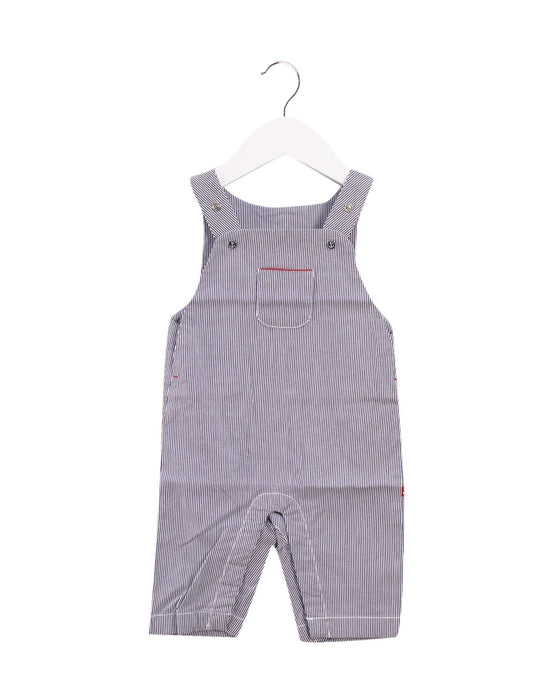 A Navy Long Overalls from Jacadi in size 0-3M for boy. (Back View)