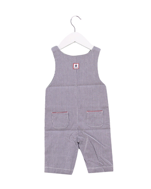 A Navy Long Overalls from Jacadi in size 0-3M for boy. (Front View)