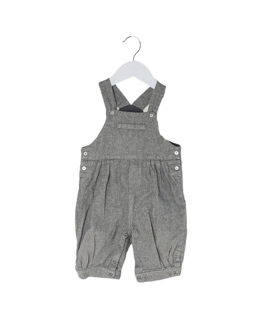A Grey Long Overalls from Cyrillus in size 6-12M for boy. (Front View)