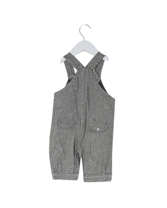 A Grey Long Overalls from Cyrillus in size 6-12M for boy. (Back View)
