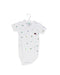 A White Short Sleeve Bodysuits from Ebbe in size 6-12M for boy. (Front View)