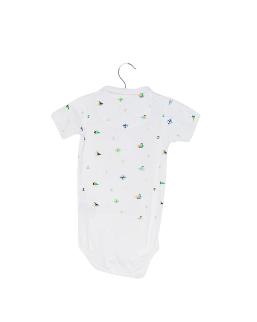 A White Short Sleeve Bodysuits from Ebbe in size 6-12M for boy. (Front View)