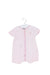 A Pink Short Sleeve Rompers from Petit Bateau in size 3-6M for girl. (Front View)