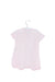 A Pink Short Sleeve Rompers from Petit Bateau in size 3-6M for girl. (Back View)