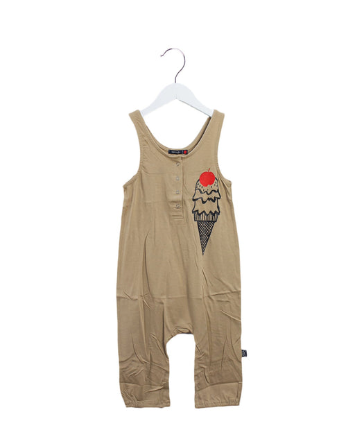 A Beige Sleeveless Jumpsuits from Bebe de Pino in size 6T for girl. (Front View)