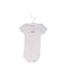 A Pink Short Sleeve Bodysuits from Petit Bateau in size 12-18M for girl. (Front View)