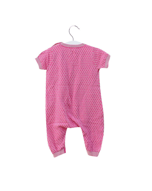 A Pink Short Sleeve Jumpsuits from The Bonnie Mob in size 3-6M for girl. (Front View)