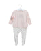 A Pink Long Sleeve Jumpsuits from Petit Bateau in size 6-12M for girl. (Back View)