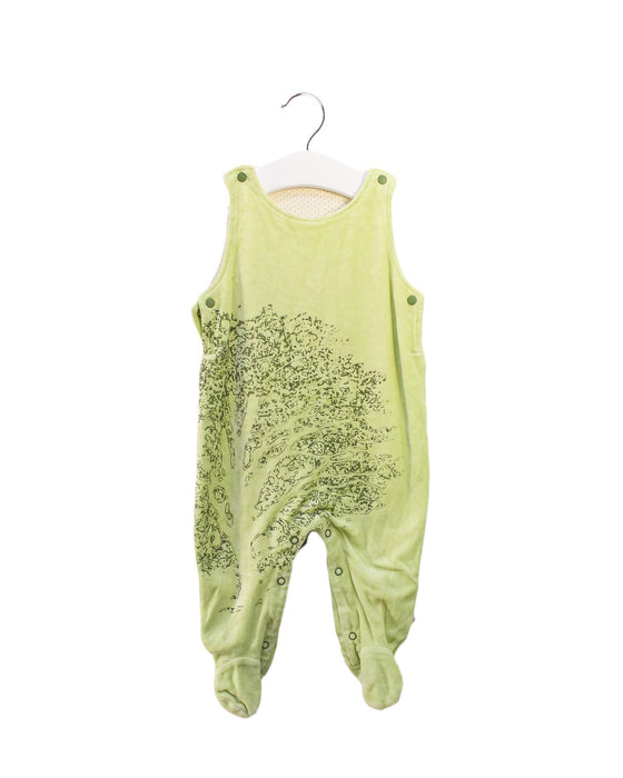 A Green Sleeveless Jumpsuits from Kaloo in size 6-12M for girl. (Back View)