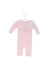 A Pink Long Sleeve Jumpsuits from Jacadi in size 0-3M for girl. (Front View)