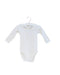 A White Long Sleeve Bodysuits from Jacadi in size 3-6M for neutral. (Front View)