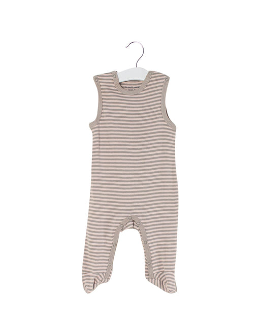 A Pink Sleeveless Jumpsuits from Le Petit Society in size 0-3M for girl. (Front View)