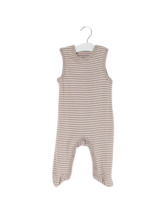 A Pink Sleeveless Jumpsuits from Le Petit Society in size 0-3M for girl. (Front View)