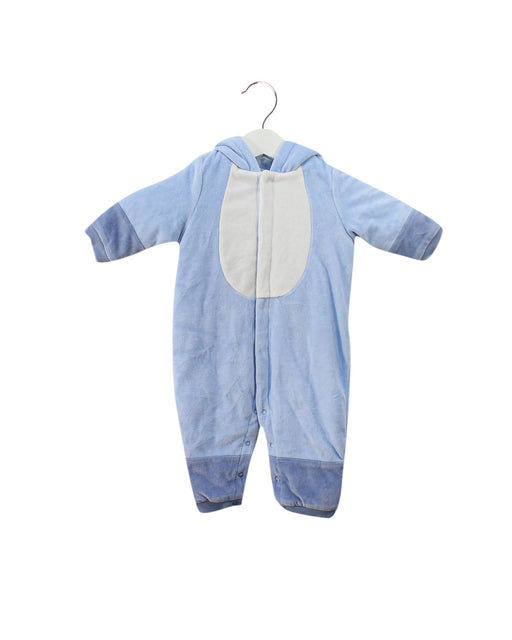 A Blue Long Sleeve Jumpsuits from Kingkow in size 0-3M for girl. (Front View)