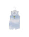 A White Sleeveless Rompers from Petit Bateau in size 3-6M for boy. (Back View)