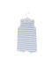 A White Sleeveless Rompers from Petit Bateau in size 3-6M for boy. (Front View)
