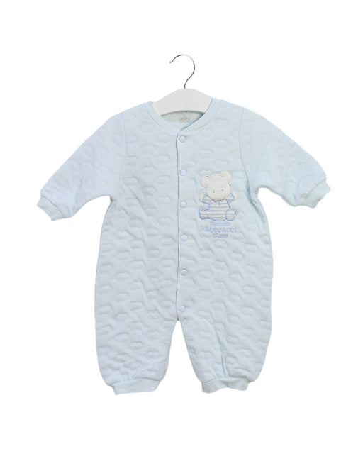 A Blue Long Sleeve Jumpsuits from Chicco in size 0-3M for boy. (Front View)