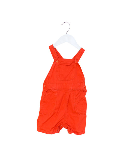 A Red Overall Shorts from Petit Bateau in size 6-12M for neutral. (Front View)