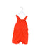 A Red Overall Shorts from Petit Bateau in size 6-12M for neutral. (Front View)