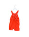 A Red Overall Shorts from Petit Bateau in size 6-12M for neutral. (Back View)
