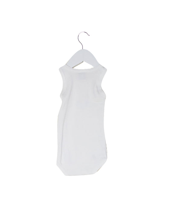 A White Long Sleeve Bodysuits from Petit Bateau in size 3-6M for girl. (Back View)