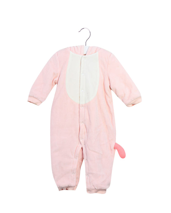 A Pink Long Sleeve Jumpsuits from Momonittu in size 0-3M for girl. (Front View)