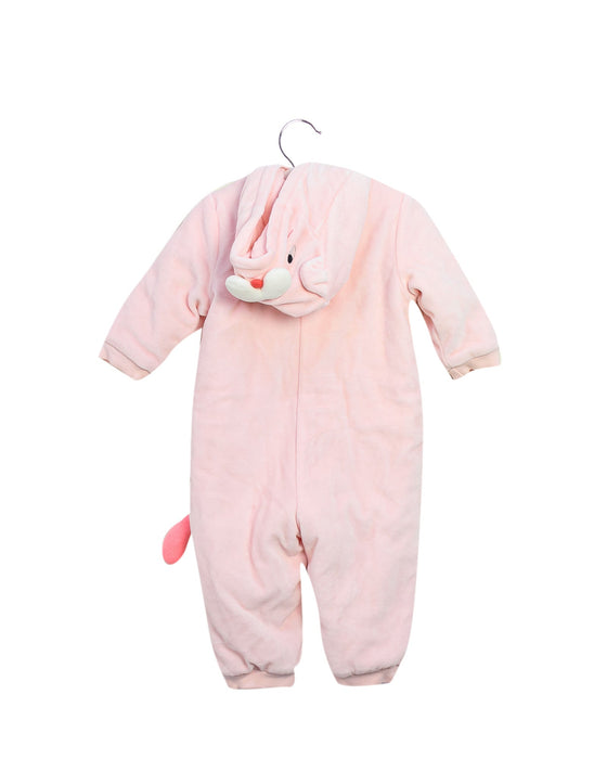 A Pink Long Sleeve Jumpsuits from Momonittu in size 0-3M for girl. (Back View)