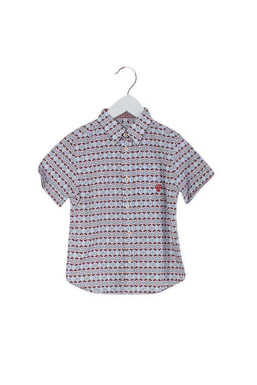 A Blue Shirts from I Pinco Pallino in size 6T for boy. (Front View)