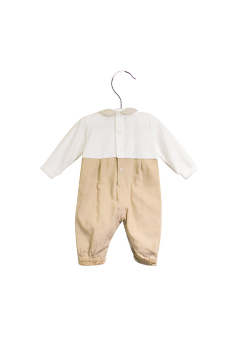 A Brown Long Sleeve Jumpsuits from Chickeeduck in size 6-12M for boy. (Back View)
