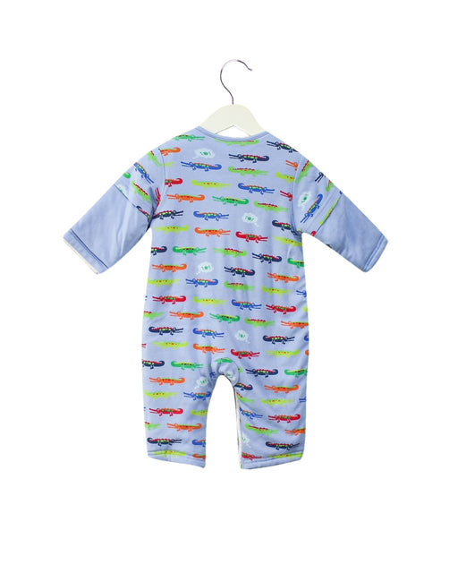 A Blue Long Sleeve Jumpsuits from Mides in size 6-12M for boy. (Front View)
