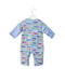 A Blue Long Sleeve Jumpsuits from Mides in size 6-12M for boy. (Back View)