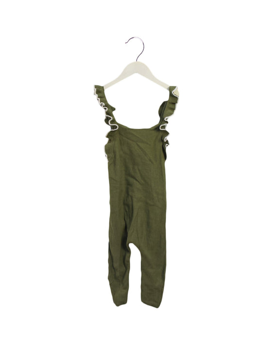 A Green Sleeveless Jumpsuits from Seed in size 18-24M for girl. (Front View)