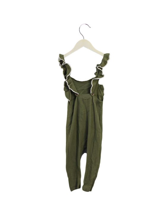 A Green Sleeveless Jumpsuits from Seed in size 18-24M for girl. (Back View)