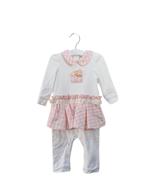 A White Long Sleeve Jumpsuits from Nicholas & Bears in size 6-12M for girl. (Front View)