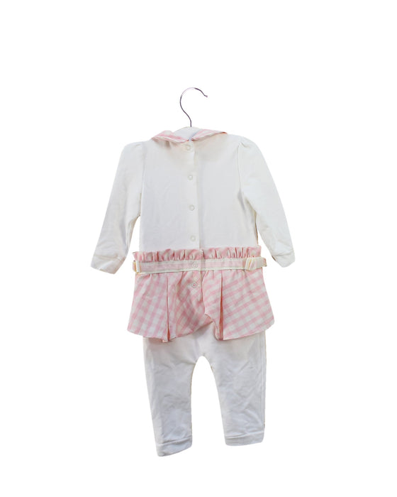 A White Long Sleeve Jumpsuits from Nicholas & Bears in size 6-12M for girl. (Front View)