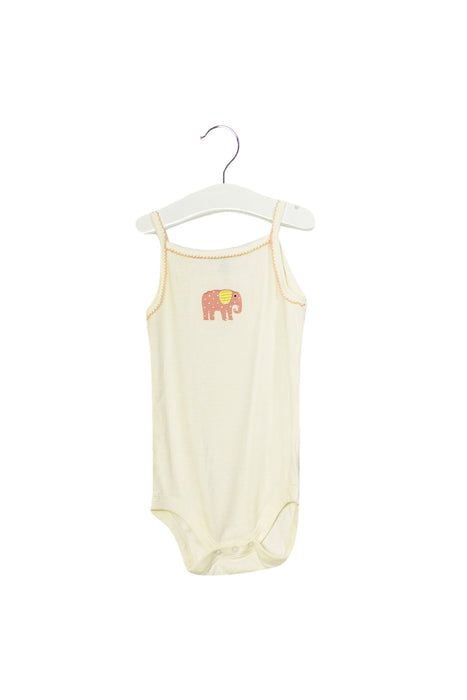 A White Long Sleeve Bodysuits from Boden in size 18-24M for girl. (Front View)