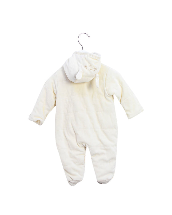 A Ivory Long Sleeve Jumpsuits from Natures Purest in size 0-3M for neutral. (Back View)