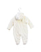 A Ivory Long Sleeve Jumpsuits from Natures Purest in size 0-3M for neutral. (Back View)