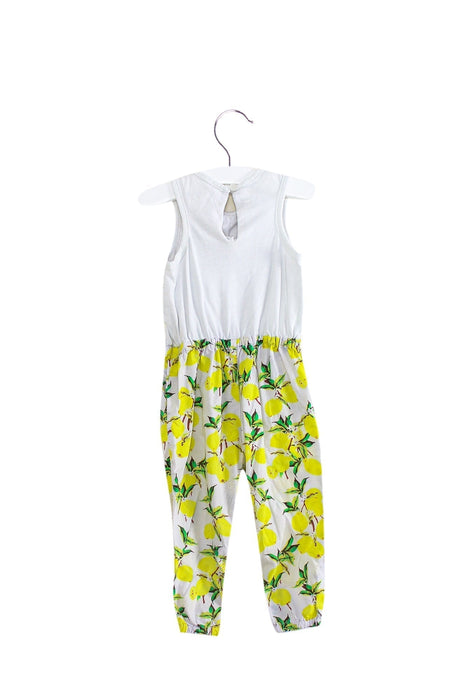 A White Sleeveless Jumpsuits from Gingersnaps in size 6-12M for girl. (Back View)