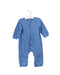 A Blue Long Sleeve Jumpsuits from Petit Bateau in size 6-12M for boy. (Front View)