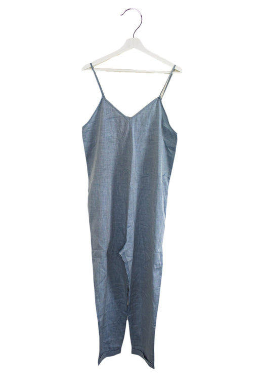 A Blue Sleeveless Jumpsuits from Hatch in size O/S for maternity. (Front View)
