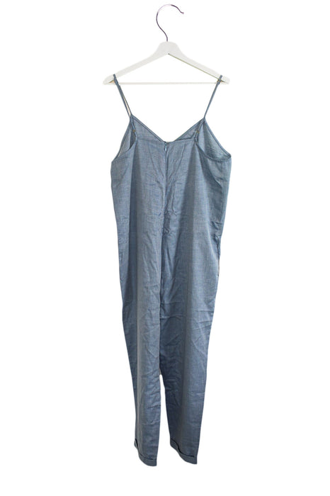 A Blue Sleeveless Jumpsuits from Hatch in size O/S for maternity. (Back View)