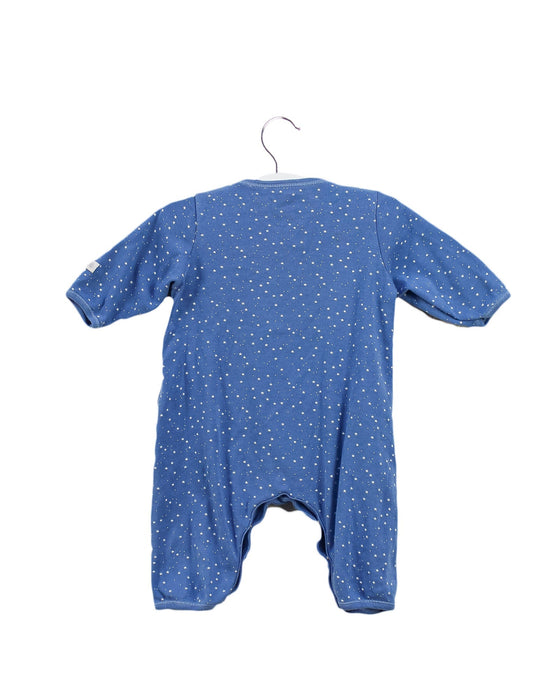 A Blue Long Sleeve Jumpsuits from Petit Bateau in size 0-3M for boy. 